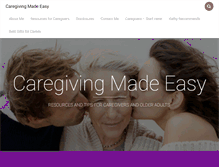 Tablet Screenshot of caregivingmadeeasy.com